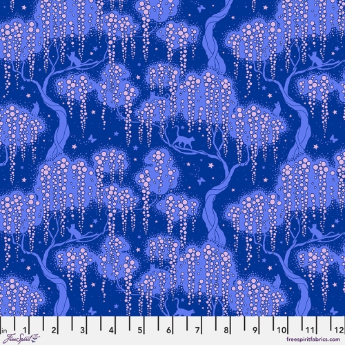 Patchwork Baumwolle - Stacy Peterson -  Belle Epoque - Enchanted Nights - Sapphire